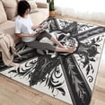 thumbnail image 2 of Skull Rug 5x7 Area Rugs for Bedroom Living Room, Black and White Area Rug, Gothic Carpet Machine Washable Non-Slip Large Rug, Soft Low Pile Area Rug, Indoor Decorative Rug W&I312, 2 of 7