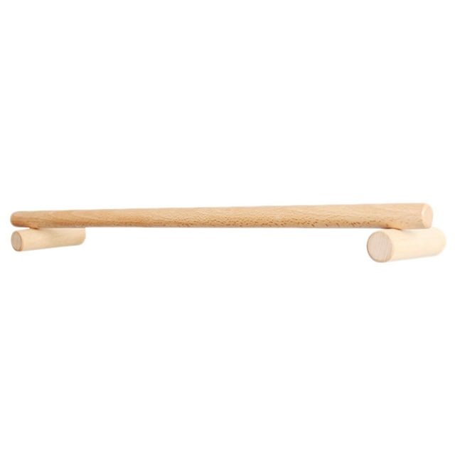 Shisuyan 1pc Simple Towel Rack Wooden Single Towel Bar No Punch Storage Rack Towel Hanger for Bathromm Kitchen Home (45CM)