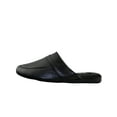 thumbnail image 2 of Men's Black Slipper Fashion Open Back Leather Slippers Lightweight Durable Waterproof, 2 of 9