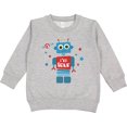 thumbnail image 2 of Inktastic Robot 4th Birthday Toddler Sweatshirt, 2 of 4