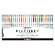 Mildliner Double Ended Highlighter Variety Pack Asst Ink Colors, Bold-Chisel/Fine-Bullet Tips, Asst Barrel Colors, 25/Pack