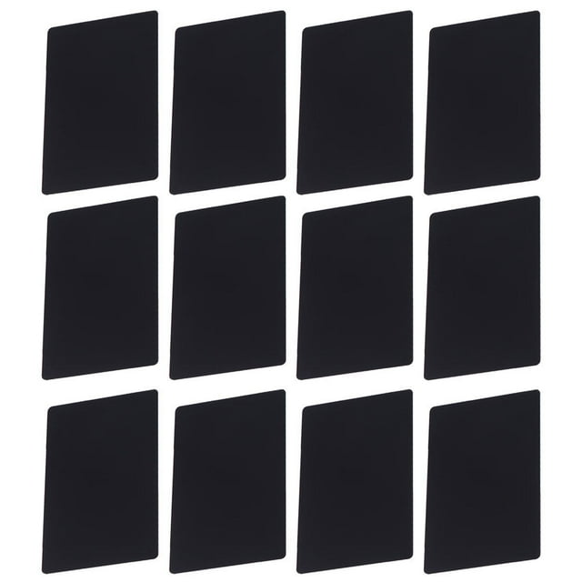 100 Pcs Cartes de Visite en Métal Vierges Gravées Lisses Bricolage Impression Cartes Professionnelles