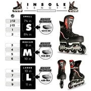Crazy Skates Havoc Inline Skates - High Performance Size Adjustable Roller Hockey Skates for Men, Women, Boys and Girls