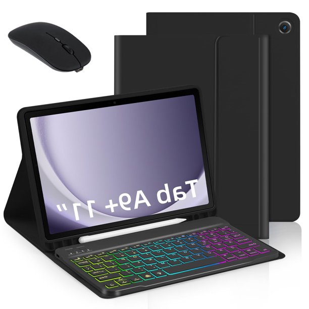 Y para a9 plus 5g Case de Tabletas de Teclado Transforme Su Tableta en una ComputerArA Portátil Con Teclado y Mouse