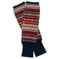 thumbnail image 2 of Wrapables Women's Bohemian Winter Warm Long Leg Warmers, Knee High Boot Socks, Black, 2 of 4