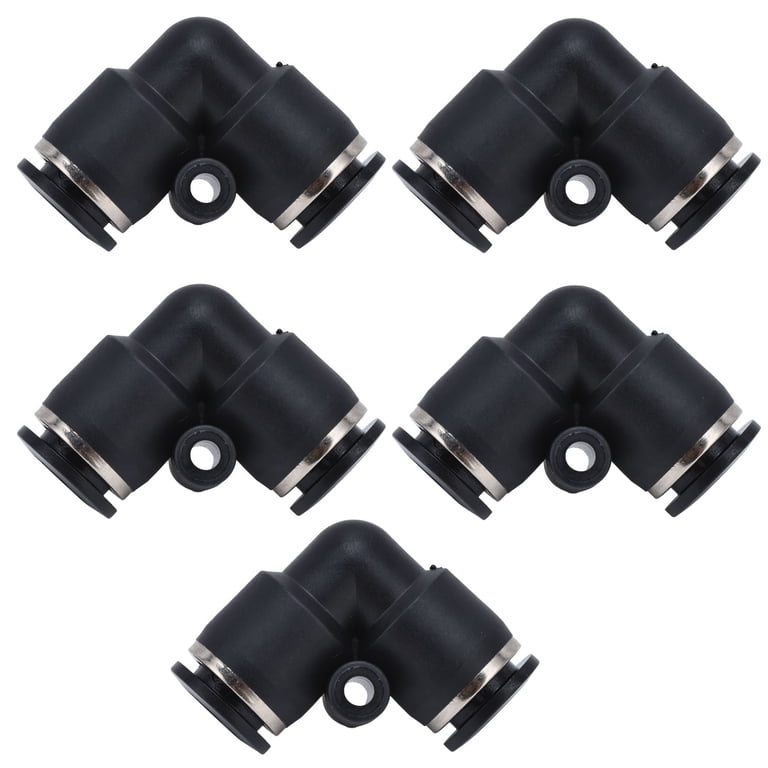 Pneumatic Push to Connect Fittings Elbow Tee Straight Air Line Stainless Steel