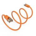 thumbnail image 3 of 0.5ft (0.2M) Cat5E UTP Ethernet Network Booted Cable 0.5 Feet (0.2 Meters) Gigabit LAN Network Cable RJ45 High Speed Patch Cable, Orange (10 Pack), 3 of 4
