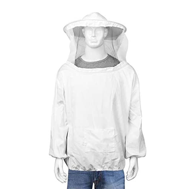 Traje de apicultura, equipo de protección de traje de bata con sombrero anti abeja profesional LingWen 8390612118104