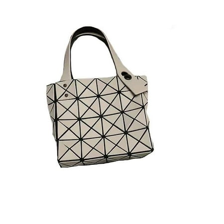 Japanese Issey Miyake Four Lattice Geometry Tote Bag Lingge Bag-white ...