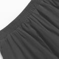 thumbnail image 5 of Women's A-Line Midi Skirts Casual Elastic High Waist Flowy Swing Pleated Beach Boho Long Skirt with Pocket Gray L, 5 of 8