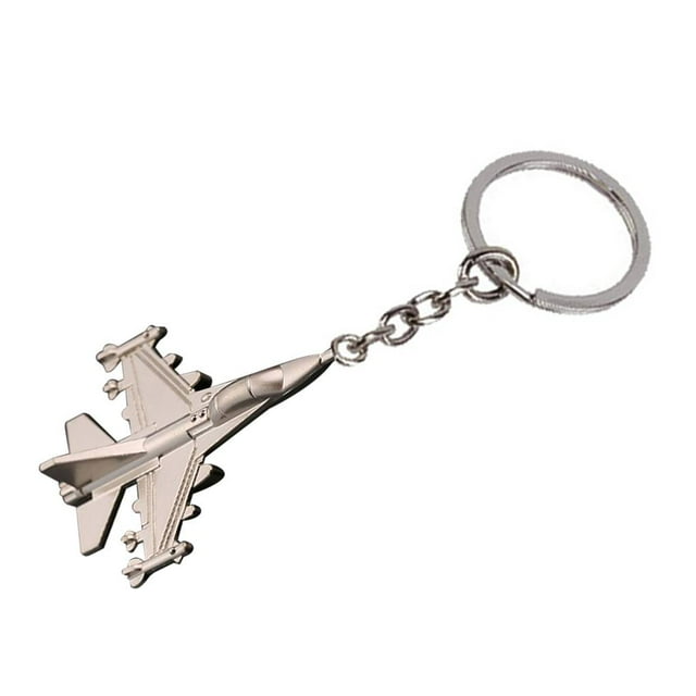 Unisex Keychain Airplane Aircraft Pendant metal keychain metal pendant Metal Keyring Key Holder Aeroplane Decor Accessory Gift