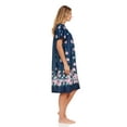 thumbnail image 3 of Lati Fashion Women Nightgown Sleepwear Female Sleep Dress Nightshirt Navy XXL, 3 of 4