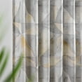 thumbnail image 5 of Rochelle Porter Prism Single Panel Curtain Poletop Rod Pocket, Cotton, Gray, Light Filtering, Adult, 50" W x 84" L, 5 of 9