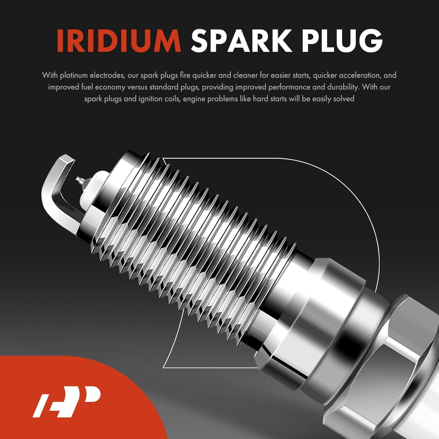 A-Premium Set of 4 Ignition Coil Pack and Iridium Spark Plugs Compatible with Chevrolet Equinox, Malibu & GMC Terrain & Buick LaCrosse, Verano, Regal & Saab 9-5 & Pontiac G5 Solstice & Saturn Aura