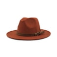 thumbnail image 1 of QualitChoice Woman Fedoras Hat Cap Female Comfortable Breathable Solid Color Winter Caps Type 17 56-58cm, 1 of 6