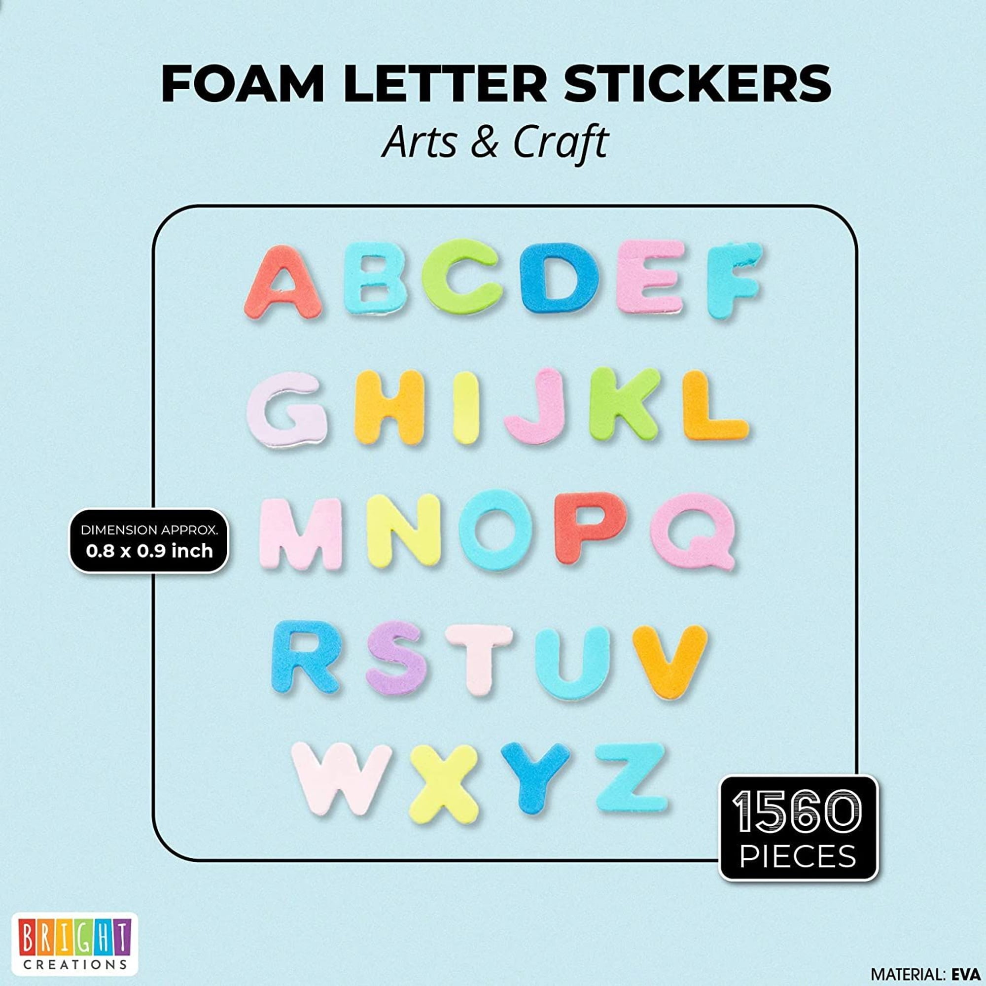 Generic Letter_number_stickers_0080 360 Pieces 10 Sheets Self