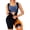 Black and blue, variant on Women's Heat-Retention Sauna Suit Workout Vest - 5X Sweating Effect, Mid-Support Zipper Front Waist Trainer & Full-Body Shaper for Gym Running Yoga