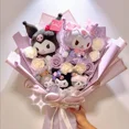 thumbnail image 3 of Sanrio Spot Goods Anime Kuromi - Ramo de peluche de juguete, ramo de flores de peluche relleno Kawaii, decoración de habitación, regalo de San Valentín, 3 of 5