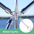 thumbnail image 5 of Uxcell 2-Pack Quick Release Pins, 5/16"(8mm) Diameter, 1.06"(46mm) Usage Length Bimini Top Pin W/Lanyard & Screws, 2.36"(60mm) Long Hardware Pins, 5 of 6