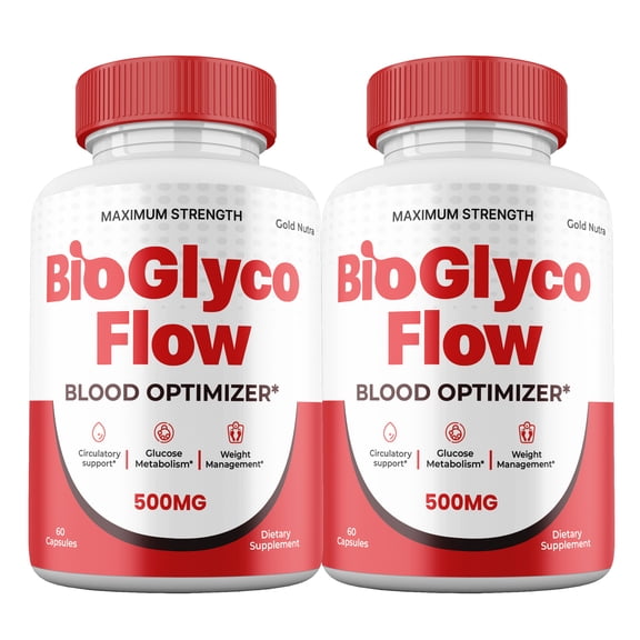 BioGlyco Flow Capsules, Bio Glyco Flow Pills Glycogen Support Supplement Maximum Strength All Natural, 30 Day Supply (2 Pack)