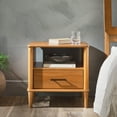 thumbnail image 4 of Caramel Transitional Solid Wood Spindle Nightstand for Bedroom or Living Room, 4 of 6