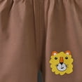 thumbnail image 7 of Quealent Toddler Baby Boy Shorts Cotton Elastic Waist Breathable Dinosaur Clothes Sizes 9M-5T Kids Comfortable Playwear (Brown, 3-4 Years), 7 of 7