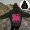 thumbnail image 2 of felwors Oversized Puff Graphic Hoodies for Teens & Young Adults - Trendy Cute Preppy Y2K Long Sleeve Sweatshirts with Pockets(Black, XXXL), 2 of 7