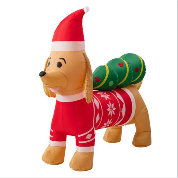 inflatable dachshund christmas decoration