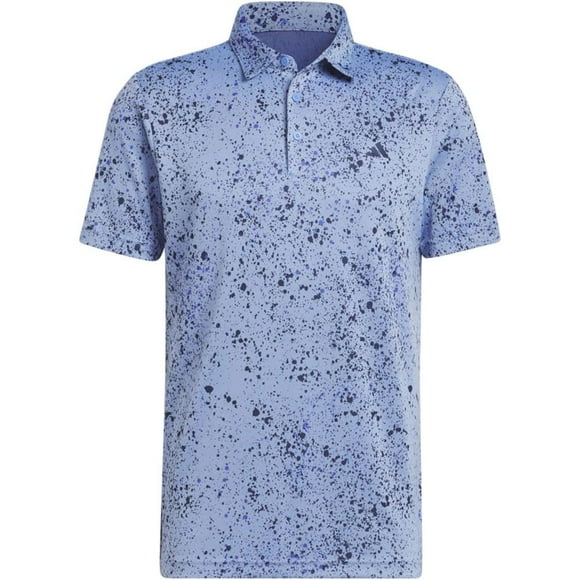 adidas Men's Jacquard Polo Shirt Blue Fusion Small