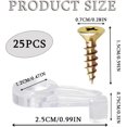 thumbnail image 5 of EcoNesxp Mirror Clips with Gold Screws 25 Pieces, 5 of 5