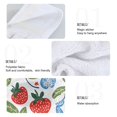 thumbnail image 2 of Yayeee Kitchen Hanging Hand Towels Set of 2 with Loop Bathroom Absorbent Tie Towel, Vibrant Strawberries, 2 of 7