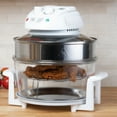 thumbnail image 3 of 8-in-1 Classic Cuisine Halogen Oven Air Fryer - 12 to 17Qt Durable Glass Air Fryer (White), 3 of 7