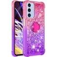 thumbnail image 7 of for Samsung Galaxy A16 with Ring Kickstand, Girls Women Bling Cute Glitter Flowing Liquid Floating Sparkle Cover Gradient Quicksand Case for Samsung Galaxy A16. JB-Pink Purple, 7 of 7