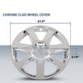 thumbnail image 3 of 20" Chrome Clad Wheel Center Cap Cover Fit for 2010-2013 Cadillac SRX, 3 of 10