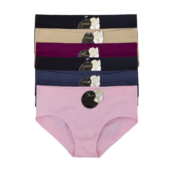 Paquete Docena 12 Pantaleta Likra, Microfibra Calidad Flores