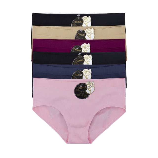 Paquete Docena 12 Pantaleta Likra, Microfibra Calidad Flores