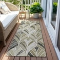 thumbnail image 6 of Addison Rugs Chantille Indoor/Outdoor Transitional Geometric Taupe Washable Runner Rug, 2'3" x 7'6", 6 of 6