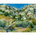 thumbnail image 2 of Renoir, Pierre-Auguste 14x12 White Modern Wood Framed Museum Art Print Titled - Rocky Crags at LEstaque, 2 of 4