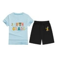 thumbnail image 4 of WRTFVZA Back to School Outfits for Girls T Shirt and Shorts Graphic Clothes T-shirt and Shorts Combination for 2-13 Years Old, 4 of 4