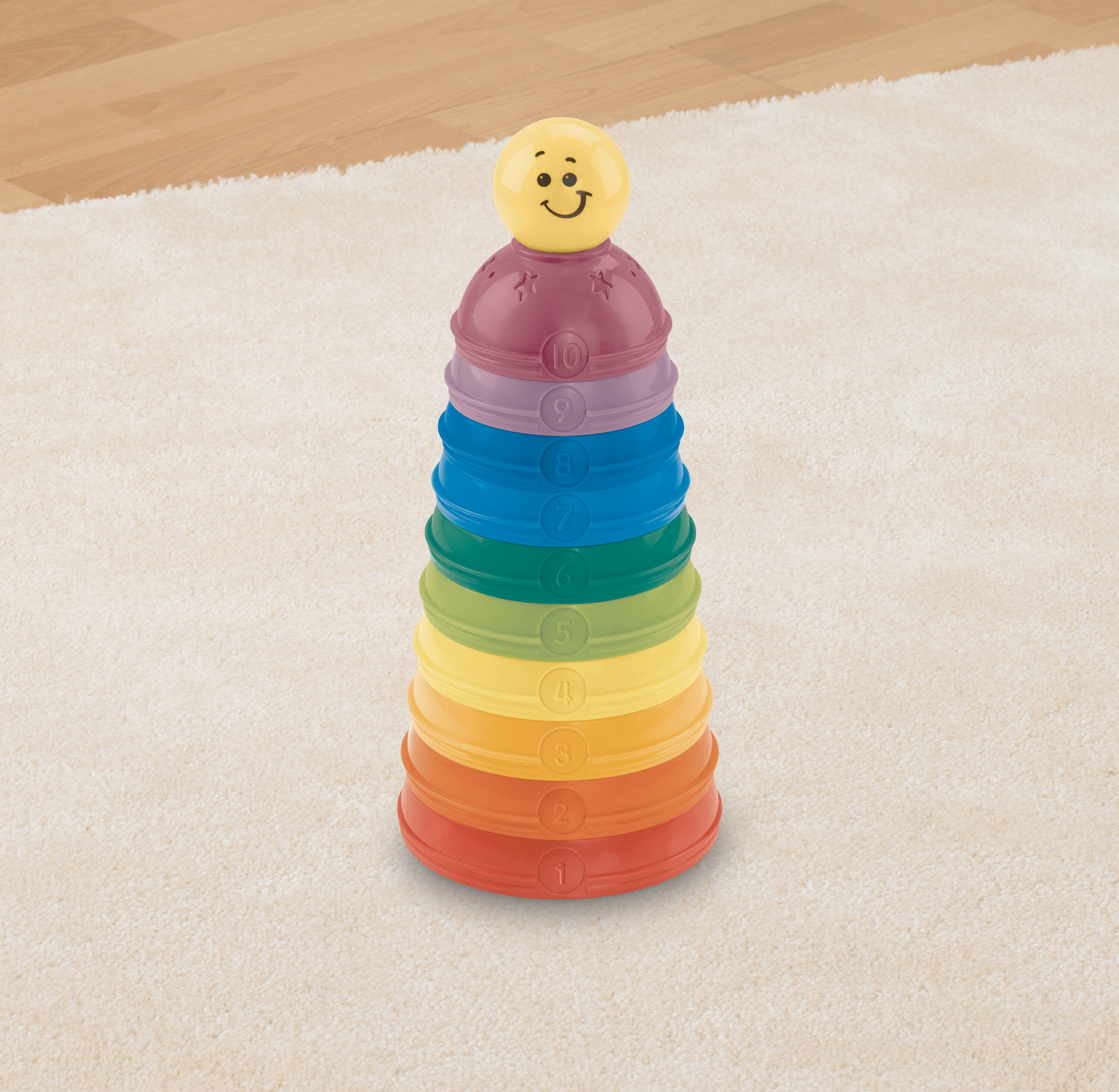 Fisher Price Baby Stacking Nesting Stack Roll Cups Set of 10 Toys for Infants