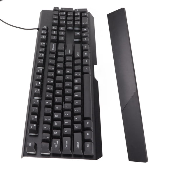 Teclado Iluminado, Caracteres Claros Teclado Con Cable RGB Retroiluminación De Color Material ABS 104 Teclas Para La Oficina Para El Hogar