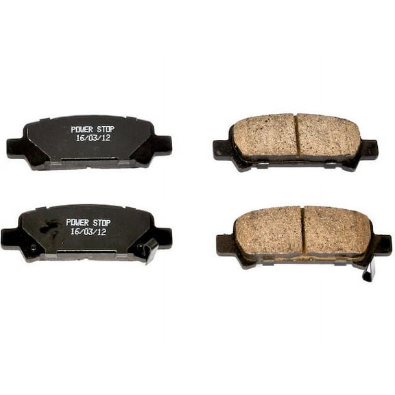 Rear Brake Pad Set - Compatible with 2000 - 2003 Subaru Impreza 2001 2002