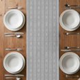 thumbnail image 6 of Gray Striped Table Runner - 36 Inch Long, Kitchen Dining Table Runner Dresser Scarves, Modern Abstract Art Geometric Stripes Farmhouse Decor for Coffee Tables Wedding Party Banquet, 6 of 8