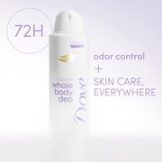 Dove Whole Body Deodorant Cooling Spray Coconut & Vanilla Aluminum Free ,4 oz