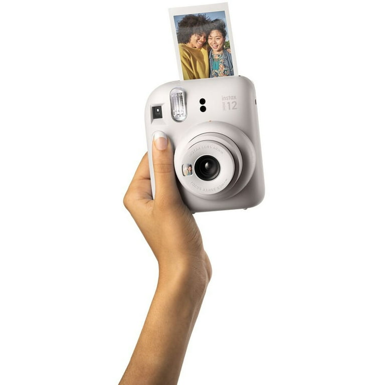 Fujifilm Instax Mini 12 Instant Camera Clay White Bundle with Fuji