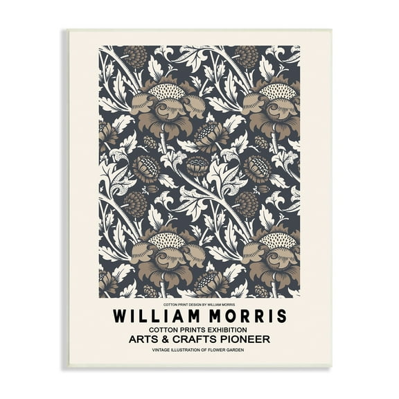 Stupell Industries Neutral Tones Detailed Brown Botanicals Flowers Design Wood Wall Art, 13 x 19, Design by Ros Ruseva