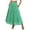 *Green, variant on Women's High Waist Eyelet A Line Midi Skirt with Pockets,Casual Summer Flared Skirt Light Blue,Women's Plus S