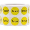 thumbnail image 2 of Clear Tester Stickers, 1/2 Inch Round, 1000 Labels on a Roll, 2 of 3