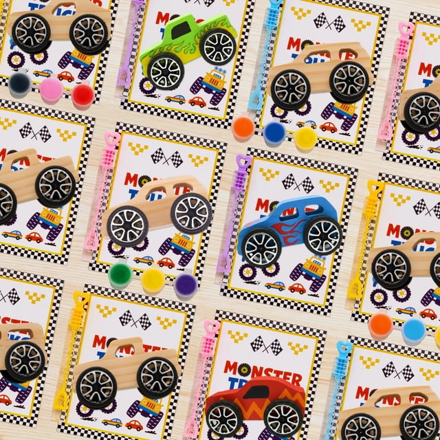 Kit de manualidades y recuerdos para fiesta con 12 monstruos de fuerzas para niños