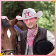 thumbnail image 4 of Sombrero Vaquero Disfraz para Fiestas y Gafas Corazón 6 Pzs Belug, 4 of 5